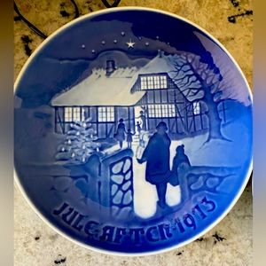 1973 Bing & Grondahl Plate COUNTRY CHRISTMAS LIMITED EDITION Henry Thelander Den